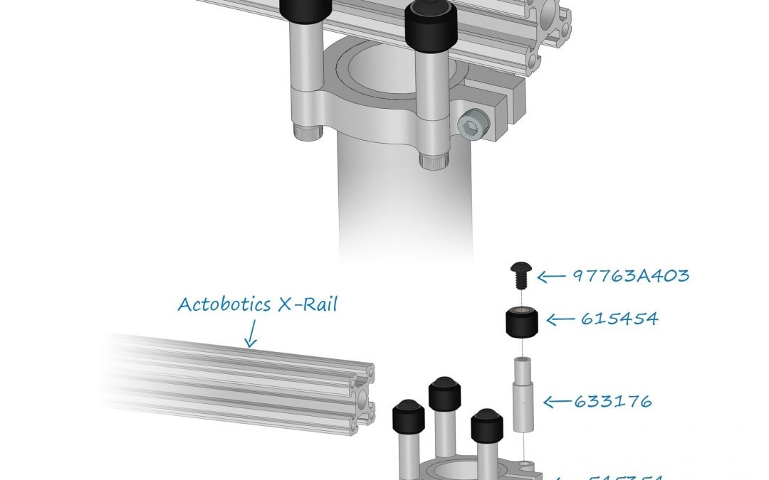 Idee da costruire: tubo verticale su guida X-rail
