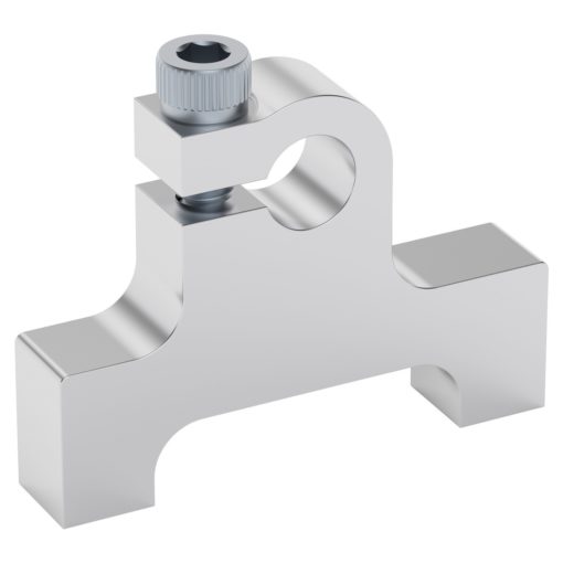 Clamp in alluminio per tubi con vite di serraggio