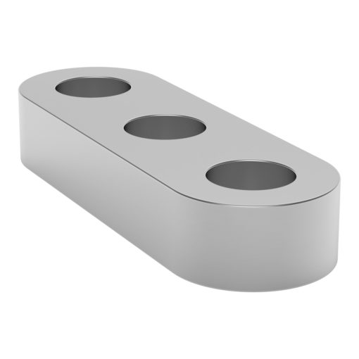 Serie 1102 Beam superficie Piatta (3 fori- lunghezza 24mm) - 2 pezzi