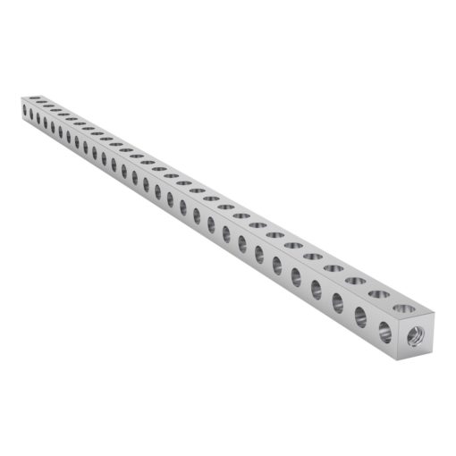 Aste forate a sezione quadrata serie 1106 (29 fori- lunghezza 232 mm)