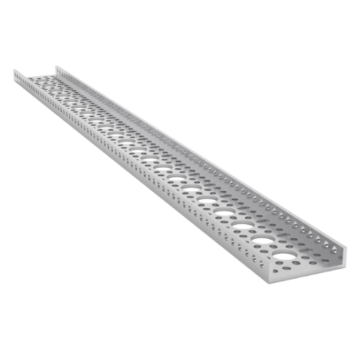 Canale U a basso profilo serie 1121 (21 fori- lunghezza 528mm)