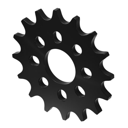 Pignone per montaggio su mozzo in plastica con passo da 8 mm serie 3311 (alesaggio 14 mm- 16 denti)