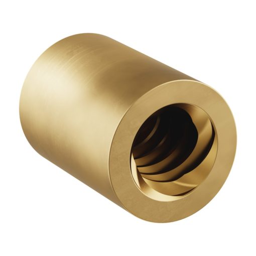 Dado a barilotto per vite di comando serie 3500 (cavo da 8 mm- 4 avviamenti- diametro esterno 12 mm- lunghezza 16 mm)