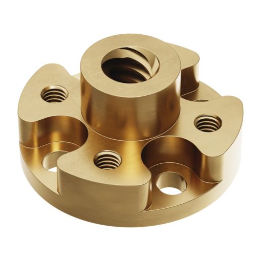 Dado con motivo a vite serie 3505 (piombo 8mm- 4 start- diametro esterno 32mm- lunghezza 16mm)