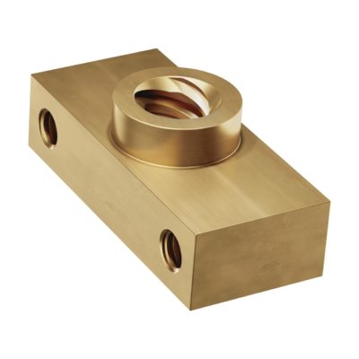 Dado a vite serie 3508 per guida a V (cavo 8 mm- 4 start- larghezza 14 mm- altezza 32 mm)