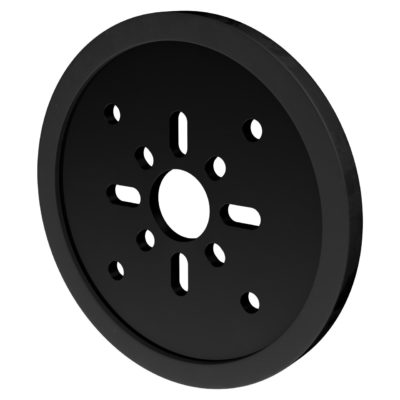 Ruota a disco serie 3607 (Alesaggio 14 mm- diametro 72 mm- nero) - 2 pezzi