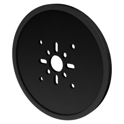 Ruota a disco serie 3607 (Alesaggio 14 mm- diametro 96 mm- nero) - 2 pezzi