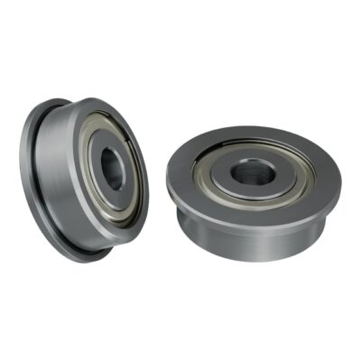 1601 Series Flanged Ball Bearing (4mm ID x 14mm OD  5mm Thickness) - 2 Pack