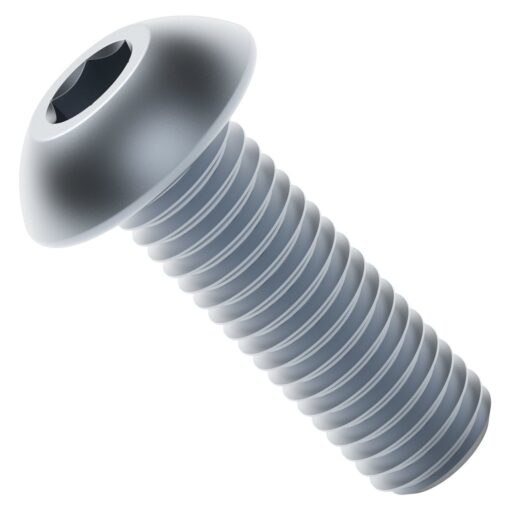 Vite a testa bombata in acciaio zincato serie 2802 (lunghezza M4 x 0,7 mm 12 mm) - confezione da 25 pezzi