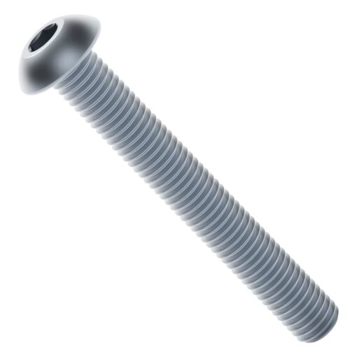 Vite a testa bombata in acciaio zincato serie 2802 (M4 x 0,7 mm, lunghezza 30 mm) - Confezione da 25 pezzi