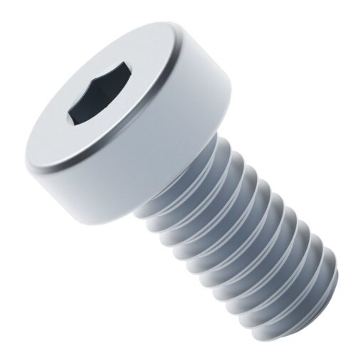 Vite a testa cilindrica con incasso a basso profilo in acciaio zincato serie 2804 (lunghezza M4 x 0,7 mm 6 mm) - 25 pezzi