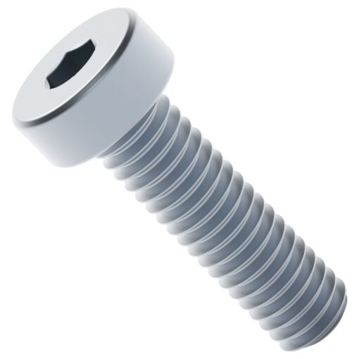 Vite a testa cilindrica con incasso a basso profilo in acciaio zincato serie 2804 (M4 x 0,7 mm, lunghezza 14 mm) - Confezione da 25 pezzi