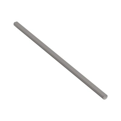 Albero a D in acciaio inossidabile da 0,250 (1/4) x 8,00