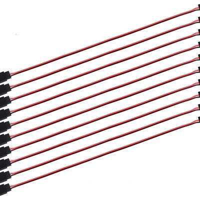 MakerHawk 10pcs Servo Cavo di prolunga Cavo 320mm 12.59inch 3 Pin Cavo JR Maschio Testa e Futaba Testa Femminile per RC Aereo