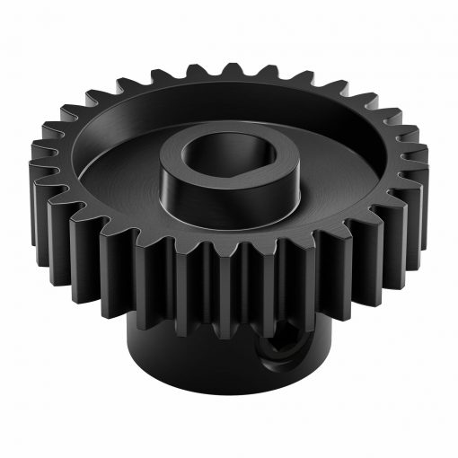 Acciaio serie 2303, pignone MOD 0.8 (foro D da 6 mm, 30 denti)