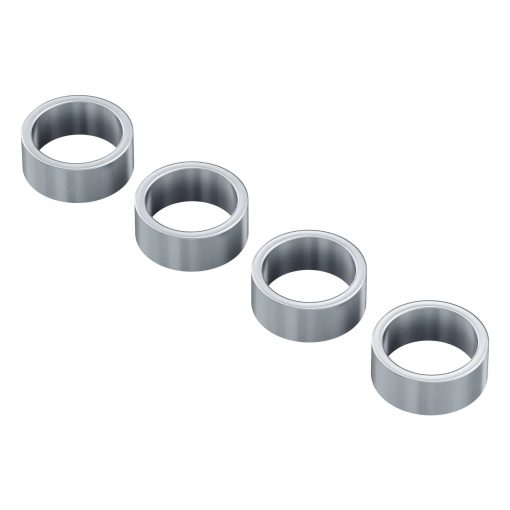 Distanziale in acciaio ID da 12 mm (diametro esterno 15 mm, lunghezza 6 mm) - Confezione da 4