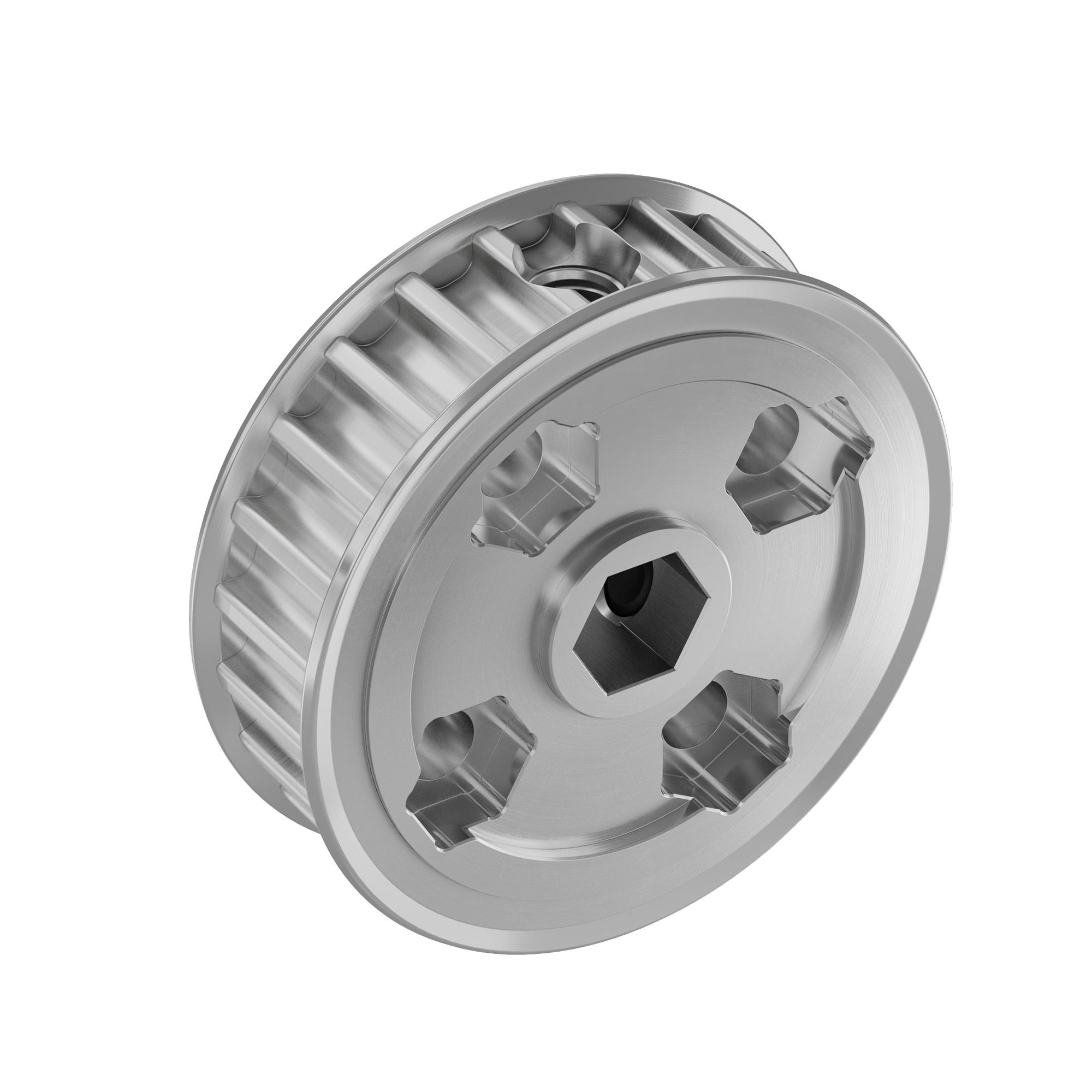 5 Pulegge In Alluminio Per Cinghia Dentata, 16 Denti, Foro 5mm - Per Stampanti 3D, CNC E Motori Passo-passo NEMA 17