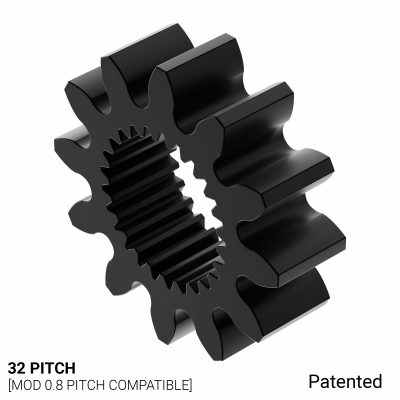 Ingranaggio servo 32P, 12 denti, 25T 3F Spline (acetile)
