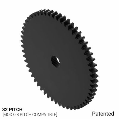 Ingranaggio servo 32P, 56 denti, 24T C1 Spline (acetile)